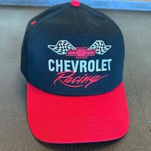 American Needle Chevrolet Racing black and red Cap NWT